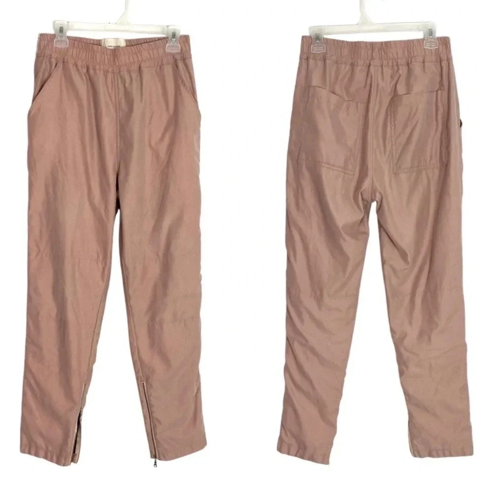 KHND Studios Lined Jogger Pants Zip Ankle Seasons A/W 16 Mauve Womens Medium 8